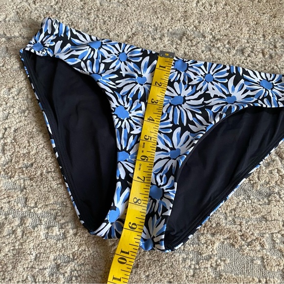 Cuup Bikini Bottoms Bloom Cloud Lined Blue White Black Daisy Floral Print: 2 - Picture 5 of 7